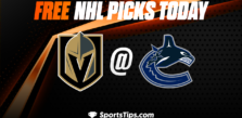 Free NHL Picks Today: Vancouver Canucks vs Vegas Golden Knights 3/21/23