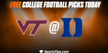 Free College Football Picks Today: Duke Blue Devils vs Viriginia Tech Hokies 11/12/22