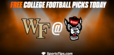 Free College Football Picks Today: North Carolina State Wolfpack vs Wake Forest Demon Deacons 11/5/22