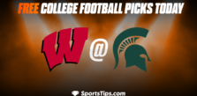 Free College Football Picks Today: Michigan State Spartans vs Wisconsin Badgers 10/15/22