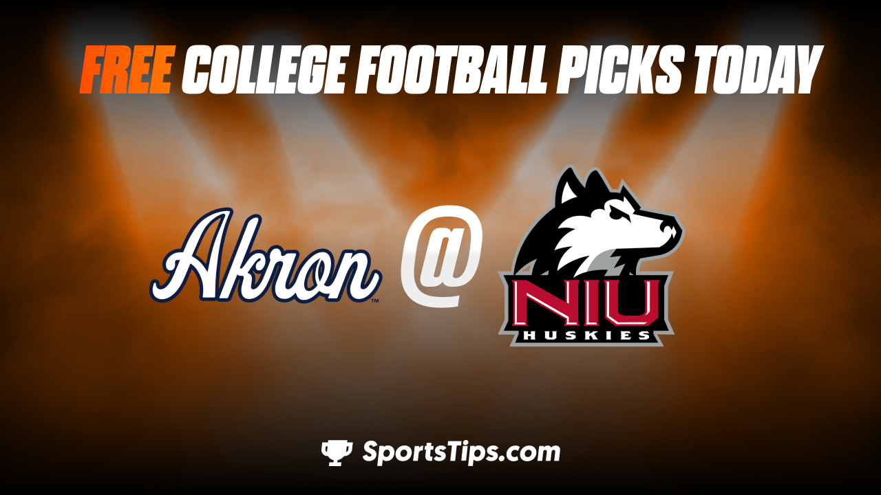Free College Football Picks Today: Northern Illinois Huskies vs Akron Zips 11/26/22