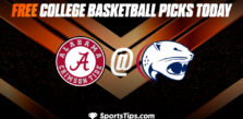 Free College Basketball Picks Today: South Alabama Jaguars vs Alabama Crimson Tide 11/15/22