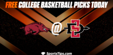 Free College Basketball Picks Today: San Diego State Aztecs vs Arkansas Razorbacks 11/23/22