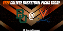 Free College Basketball Picks Today: Baylor Bears vs Virginia Cavaliers 11/18/22