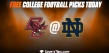 Free College Football Picks Today: Notre Dame Fighting Irish vs Boston College Eagles 11/19/22