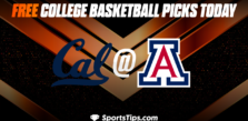 Free College Basketball Picks Today: Arizona Wildcats vs California Golden Bears 12/4/22
