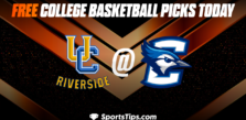 Free College Basketball Picks Today: Creighton Bluejays vs University of California Riverside Highlanders 11/17/22