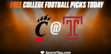 Free College Football Picks Today: Temple Owls vs Cincinnati Bearcats 11/19/22