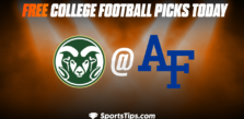 Free College Football Picks Today: Air Force Falcons vs Colorado State Rams 11/19/22