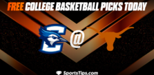 Free College Basketball Picks Today: Texas Longhorns vs Creighton Bluejays 12/1/22