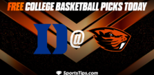Free College Basketball Picks Today: Oregon State Beavers vs Duke Blue Devils 11/24/22