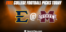 Free College Football Picks Today: Mississippi State Bulldogs vs East Tennessee State Buccaneers 11/19/22