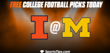 Free College Football Picks Today: Michigan Wolverines vs Illinois Fighting Illini 11/19/22