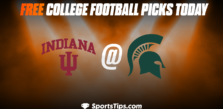 Free College Football Picks Today: Michigan State Spartans vs Indiana Hoosiers 11/19/22