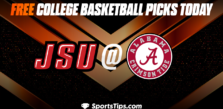 Free College Basketball Picks Today: Alabama Crimson Tide vs Jacksonville State Gamecocks 11/18/22