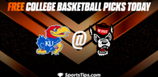 Free College Basketball Picks Today: Kansas Jayhawks vs North Carolina State Wolfpack 11/23/22