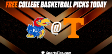 Free College Basketball Picks Today: Kansas Jayhawks vs Tennessee Volunteers 11/25/22
