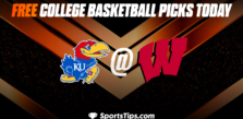 Free College Basketball Picks Today: Kansas Jayhawks vs Wisconsin Badgers 11/24/22