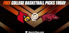 Free College Basketball Picks Today: Arkansas Razorbacks vs Louisville Cardinals 11/21/22