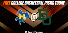 Free College Basketball Picks Today: Baylor Bears vs McNeese State Cowboys 11/23/22