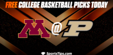 Free College Basketball Picks Today: Purdue Boilermakers vs Minnesota Golden Gophers 12/4/22