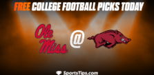 Free College Football Picks Today: Arkansas Razorbacks vs Ole Miss Rebels 11/19/22