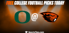 Free College Football Picks Today: Oregon State Beavers vs Oregon Ducks 11/26/22
