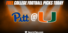 Free College Football Picks Today: Miami (FL) Hurricanes vs Pittsburgh Panthers 11/26/22