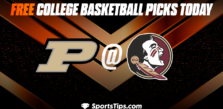 Free College Basketball Picks Today: Florida State Seminoles vs Purdue Boilermakers 11/30/22