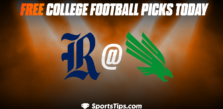 Free College Football Picks Today: North Texas Mean Green vs Rice Owls 11/26/22