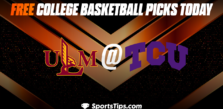 Free College Basketball Picks Today: Texas Christian University Horned Frogs vs University of Louisiana at Monroe Warhawks 11/17/22