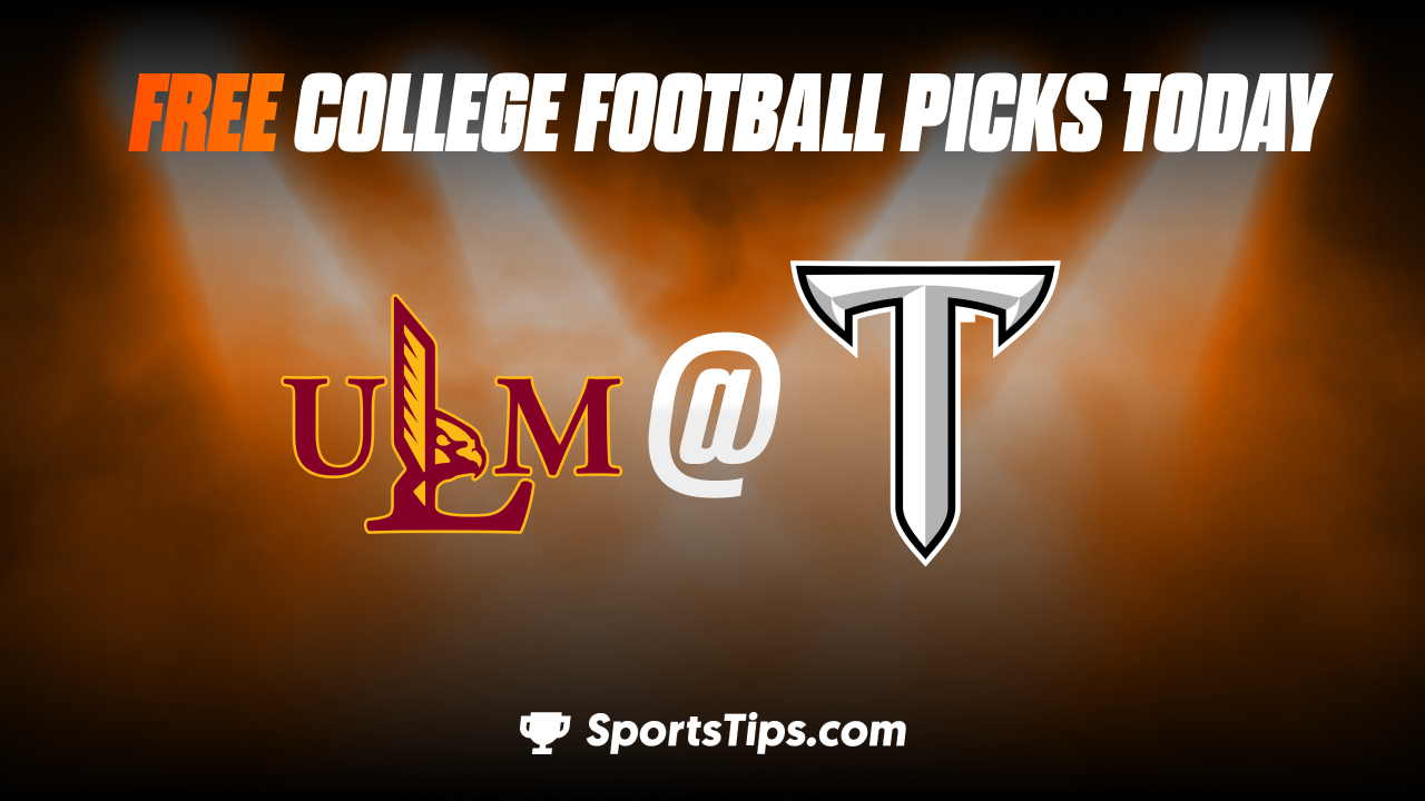 Free College Football Picks Today: Troy Trojans vs University of Louisiana Monroe Warhawks 11/19/22