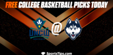 Free College Basketball Picks Today: Connecticut Huskies vs North Carolina Wilmington Seahawks 11/18/22