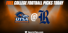 Free College Football Picks Today: Rice Owls vs University of Texas at San Antonio Roadrunners 11/19/22