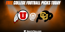 Free College Football Picks Today: Colorado Buffaloes vs Utah Utes 11/26/22