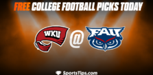Free College Football Picks Today: Florida Atlantic Owls vs Western Kentucky Hilltoppers 11/26/22