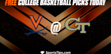 Free College Basketball Picks Today: Georgia Tech Yellow Jackets vs Virginia Cavaliers 12/31/22