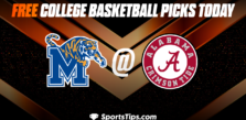 Free College Basketball Picks Today: Alabama Crimson Tide vs Memphis Tigers 12/13/22