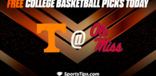 Free College Basketball Picks Today: Ole Miss Rebels vs Tennessee Volunteers 12/28/22