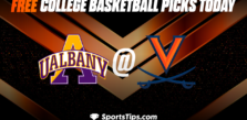 Free College Basketball Picks Today: Virginia Cavaliers vs Albany Great Danes 12/28/22