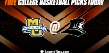 Free College Basketball Picks Today: Providence Friars vs Marquette Golden Eagles 12/20/22