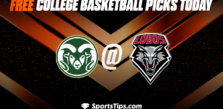 Free College Basketball Picks Today: New Mexico Lobos vs Colorado State Rams 12/28/22