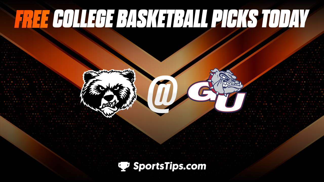 Free College Basketball Picks Today: Gonzaga Bulldogs vs Montana Grizzlies 12/20/22