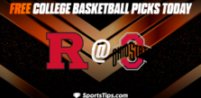 Free College Basketball Picks Today: Ohio State Buckeyes vs Rutgers Scarlet Knights 12/8/22