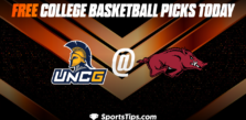 Free College Basketball Picks Today: Arkansas Razorbacks vs UNC Greensboro Spartans 12/6/22