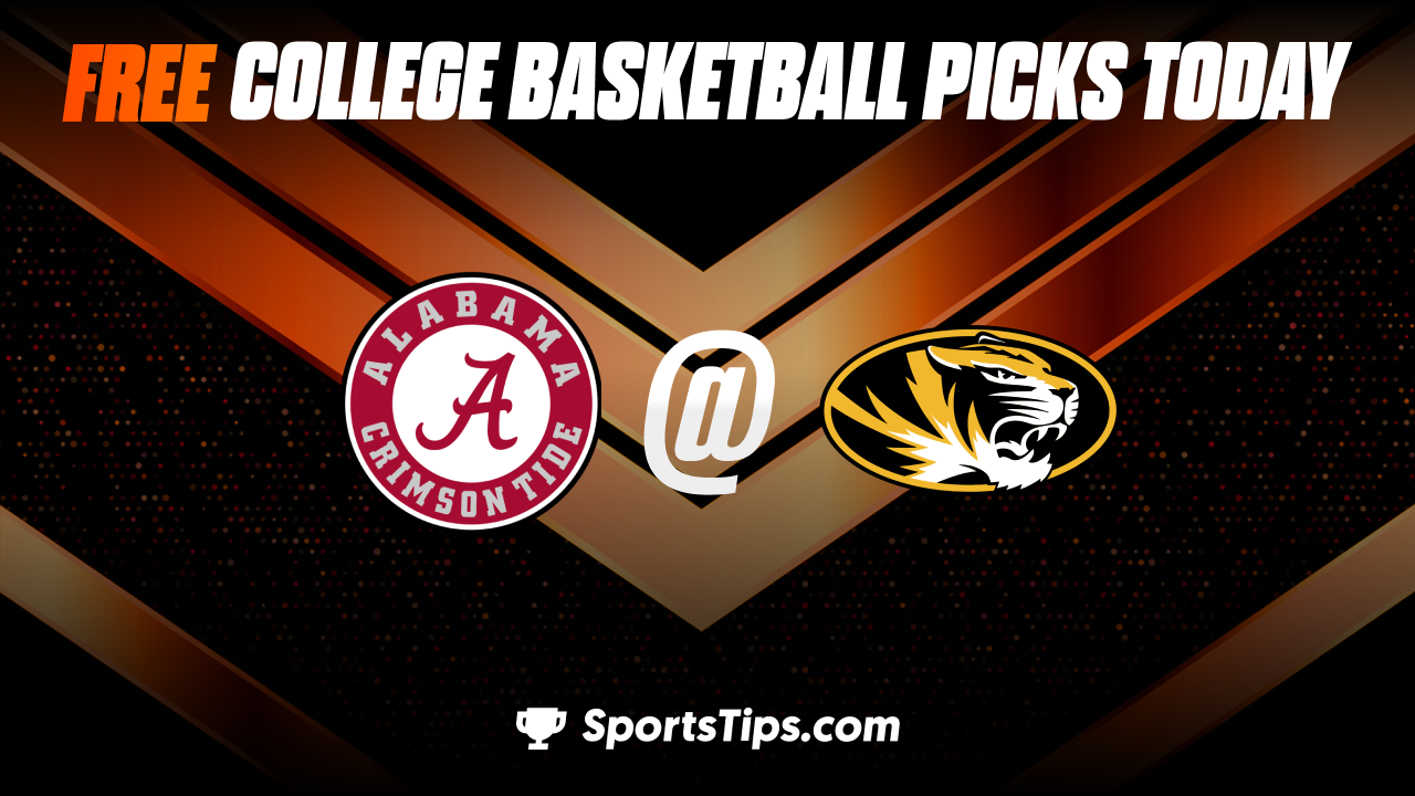 Free College Basketball Picks Today: Missouri Tigers vs Alabama Crimson Tide 1/21/23