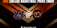 Free College Basketball Picks Today: South Carolina Gamecocks vs Auburn Tigers 1/21/23