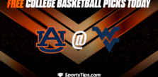 Free College Basketball Picks Today: West Virginia Mountaineers vs Auburn Tigers 1/28/23