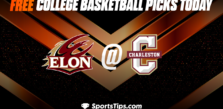 Free College Basketball Picks Today: Charleston Cougars vs Elon Phoenix 1/14/23