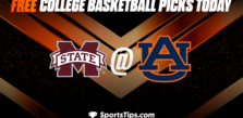 Free College Basketball Picks Today: Auburn Tigers vs Mississippi State Bulldogs 1/14/23